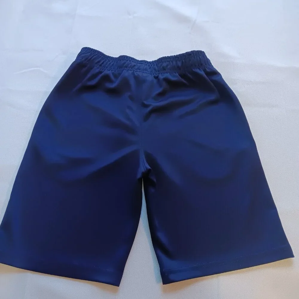 Icer Brands Navy NBA  Athletic Short Youth Size 14/16 Elastic Waist Polyester D8